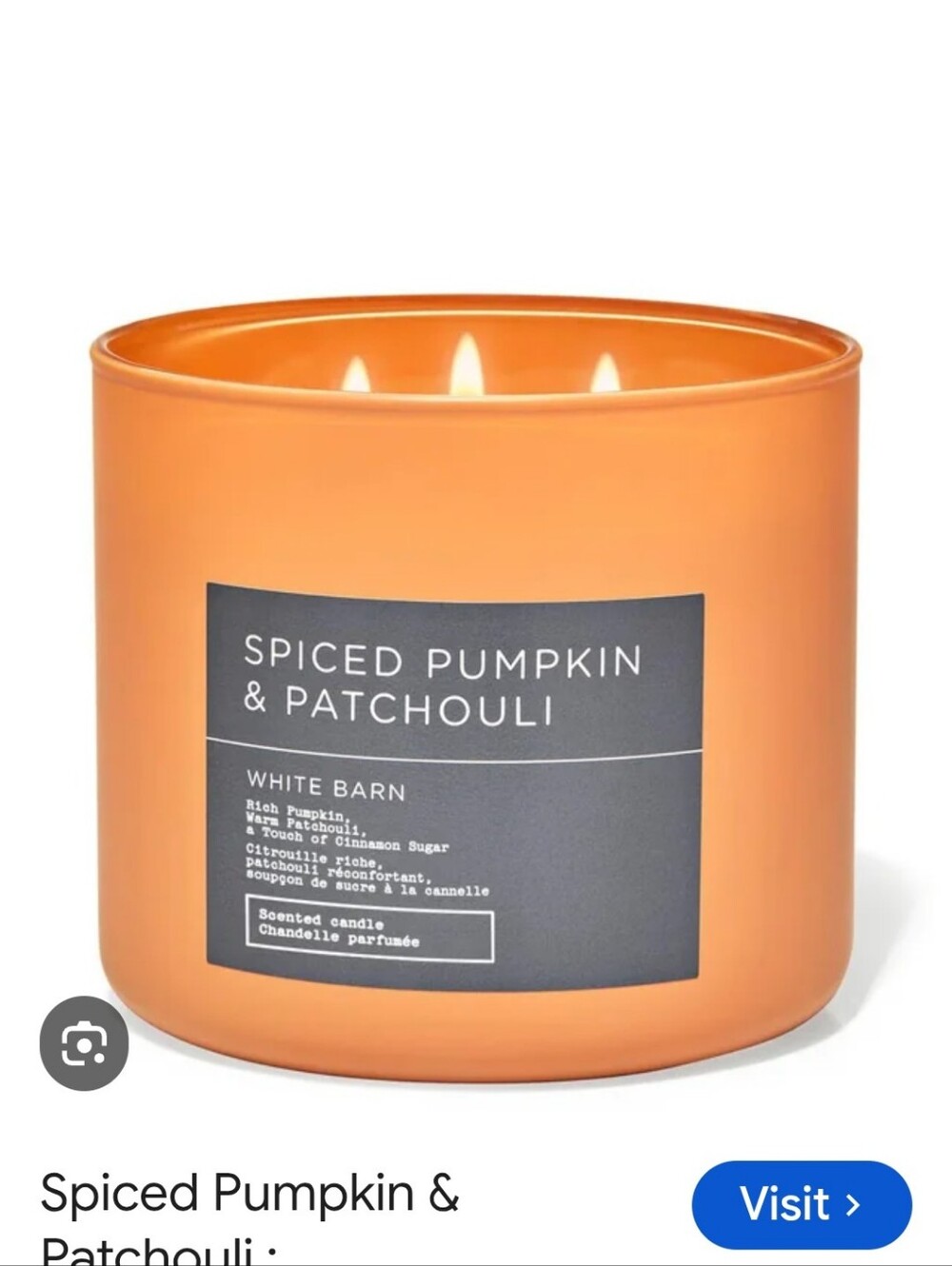 White Barn 3 Wick Candle